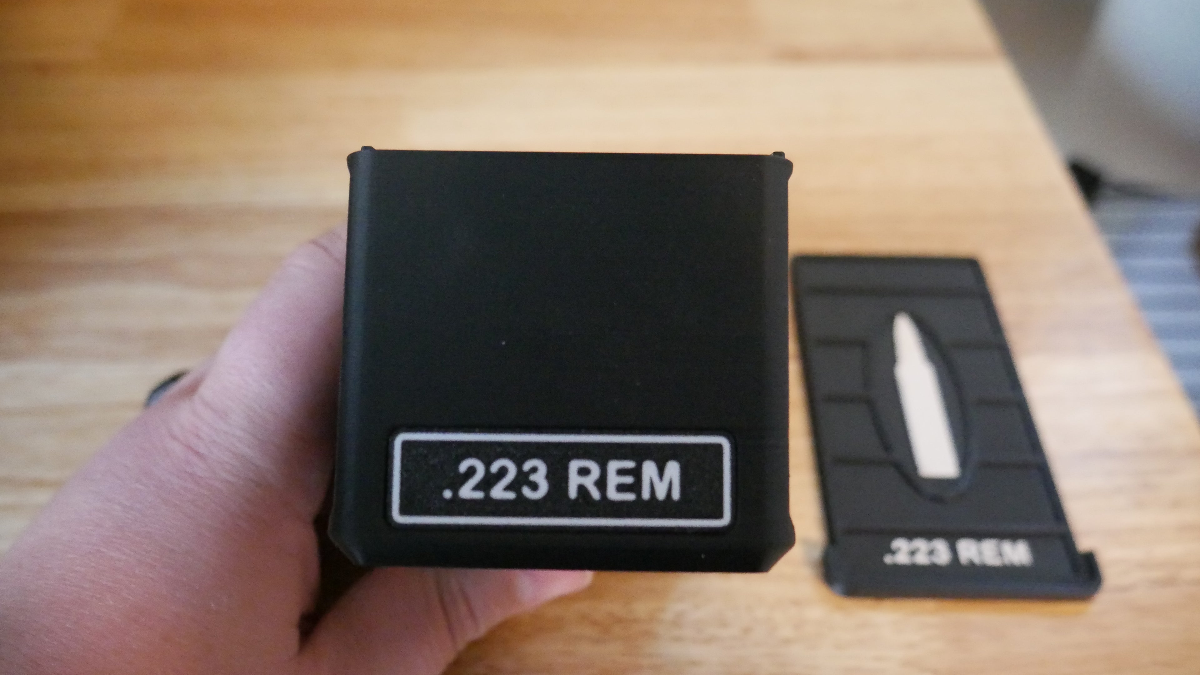 .223 / 50rnd Ammo Box Black/White (Ready To Ship)