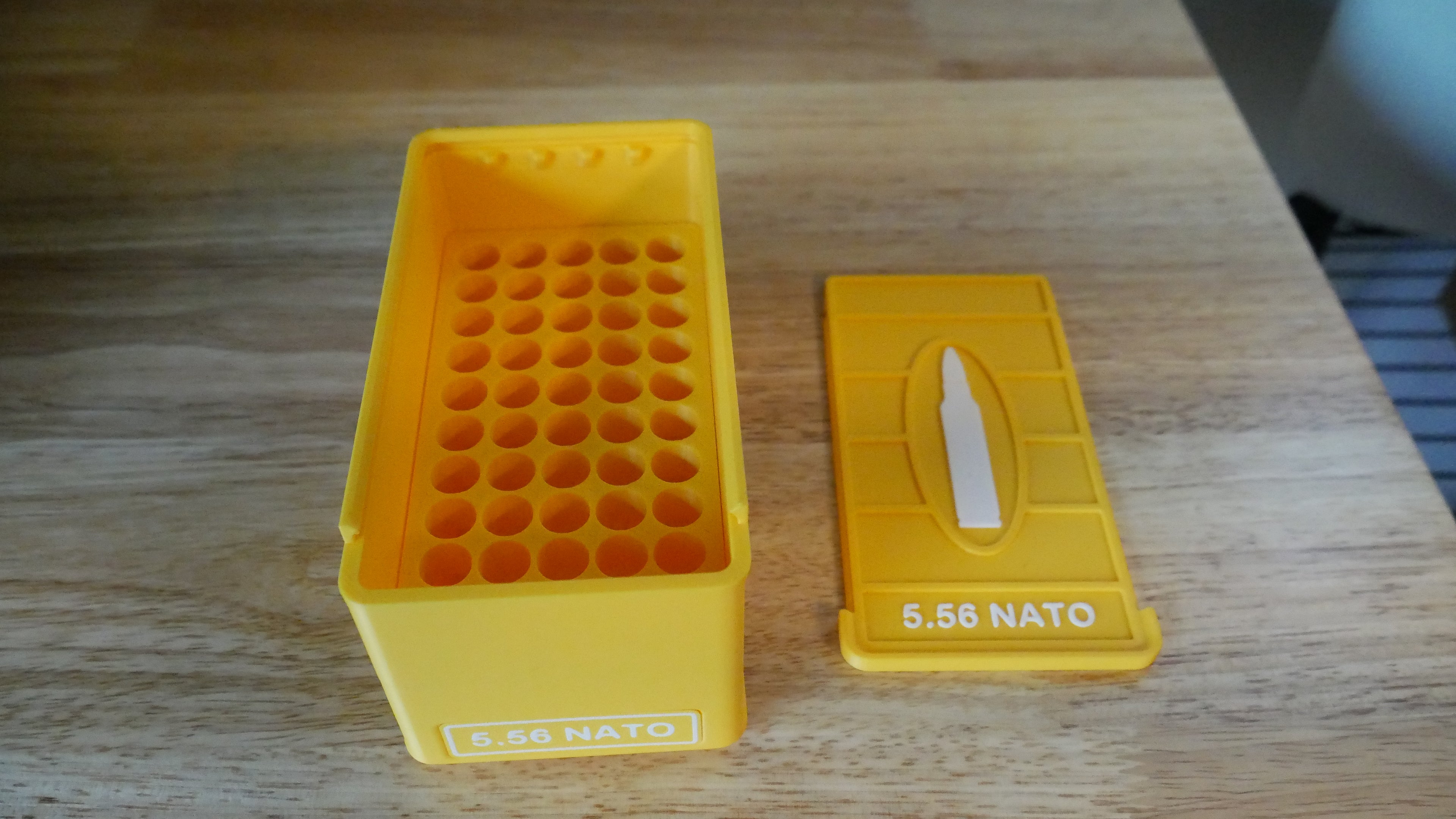 5.56 / 50rnd Ammo Box Yellow/White (Ready to Ship)